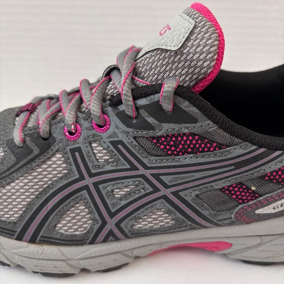 Asics Gel Venture 6 Women's Running Shoe SZ 8.5 Gray Pink - Picture 3 of 12